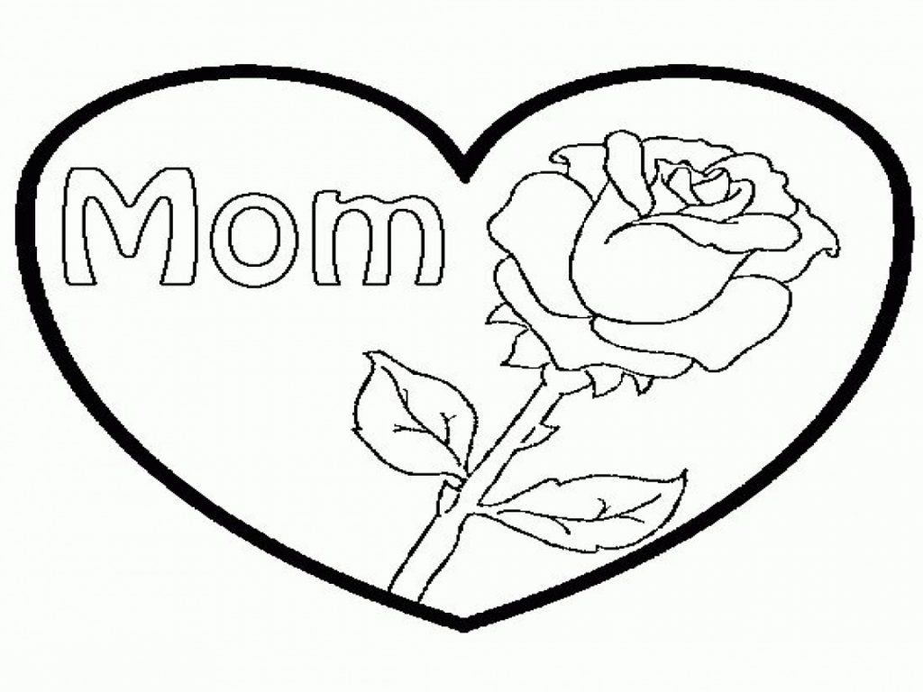 1024x768 Coloring Pages Coloring Pages Rose Eskayalitimf Roses And Hearts - Heart Drawing Ideas
