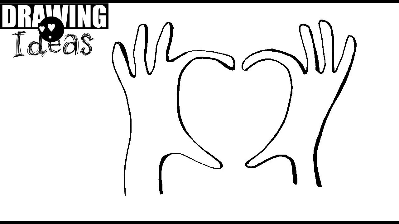 1280x720 How To Draw Heart Hands Drawing Ideas - Heart Drawing Ideas