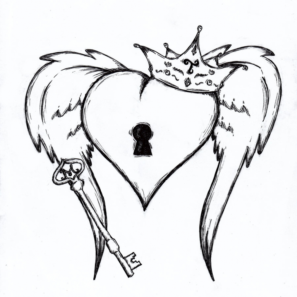 1024x1024 Heart Drawing Easy For Free Download - Heart Drawing Images