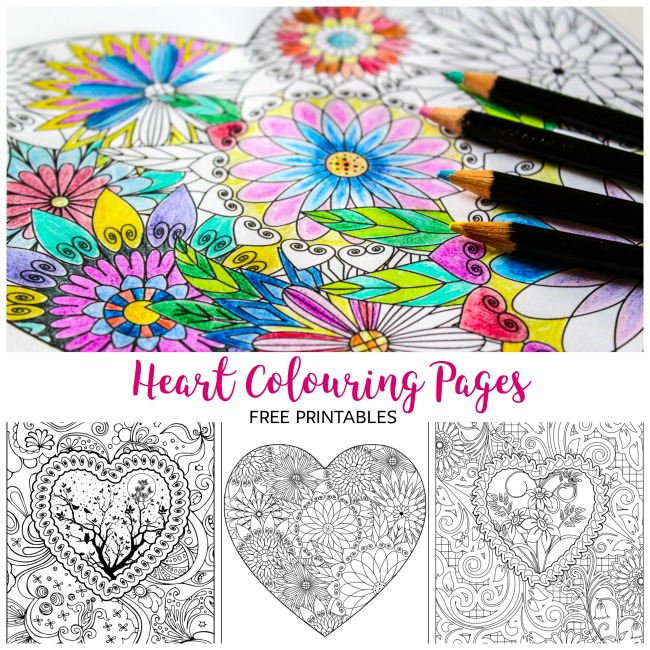 650x650 heart coloring pages arty crafty kids - Heart Drawing Pages