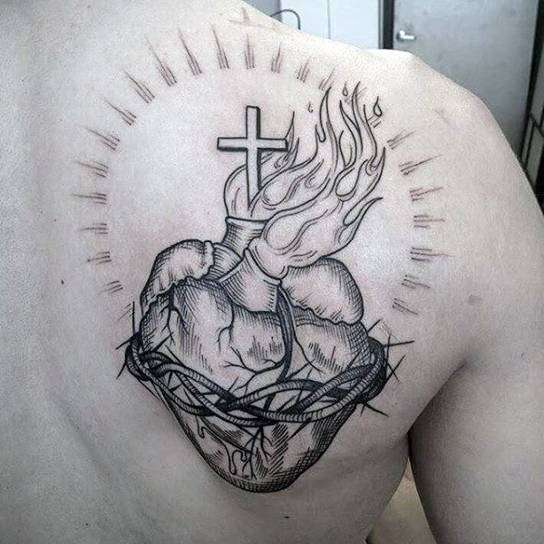 Heart Drawing Tattoo