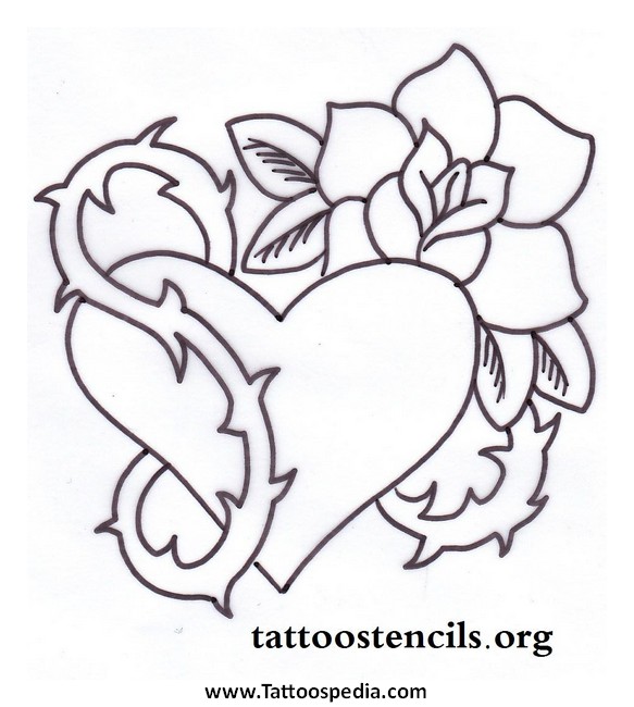 583x650 Heart Tattoos Drawings - Heart Drawing Tattoo