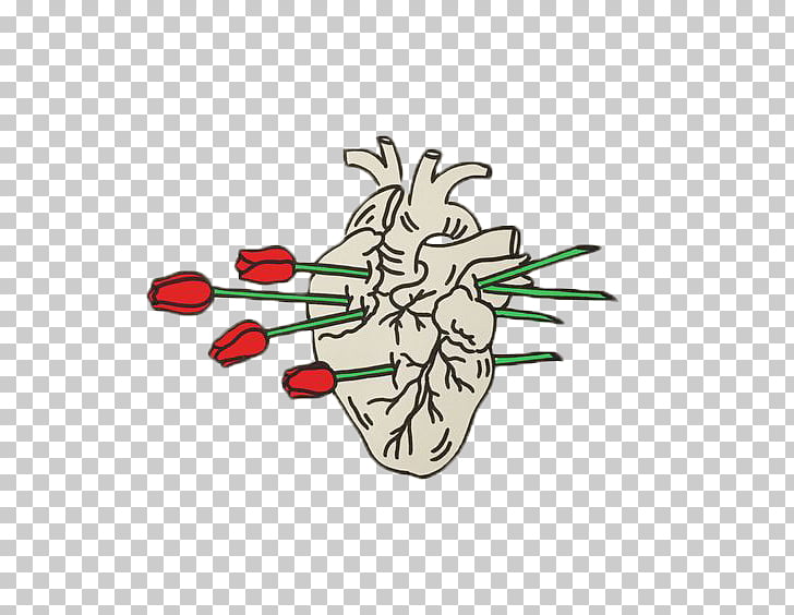 728x564 Header Drawing, Tumblr, Heart With Roses Illustration Png Clipart - Heart Drawing Tumblr