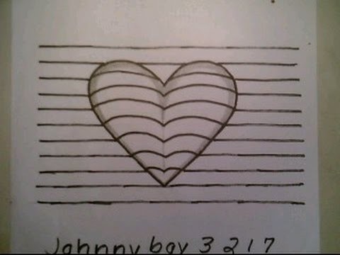 480x360 How To Draw Line Heart Art Drawing Easy Step - Heart Drawing Tutorial