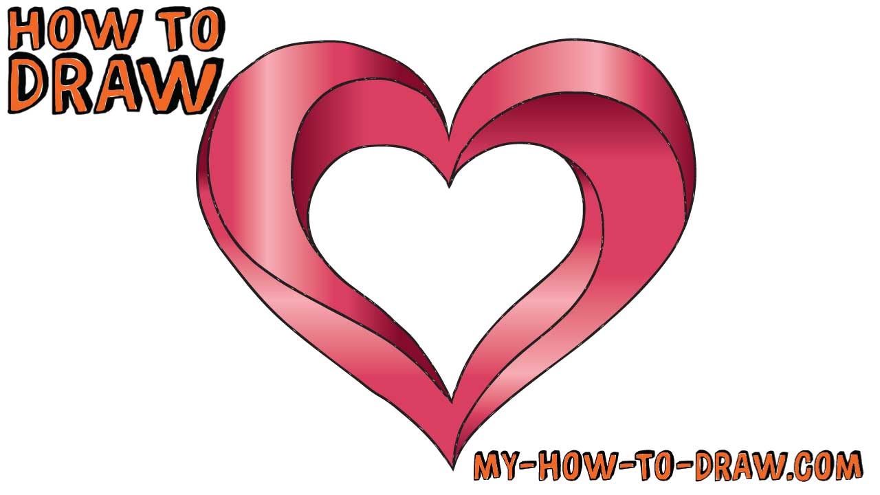 1280x720 How To Draw An Impossible Heart - Heart Drawing Tutorial