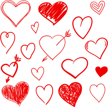 370x368 Hand Drawn Heart Vector Free Vector Download - Heart Drawing Vector