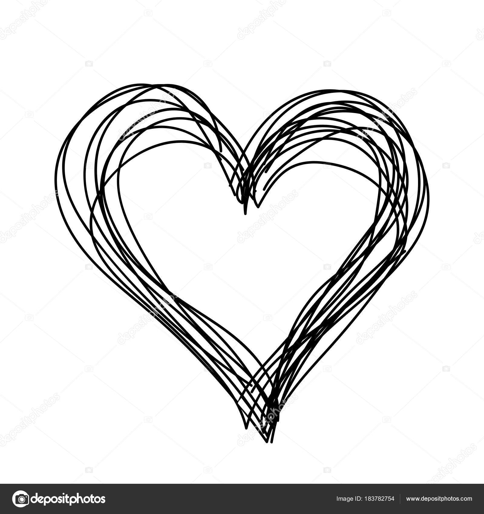 Heart Drawing Vector at PaintingValley.com | Explore collection of