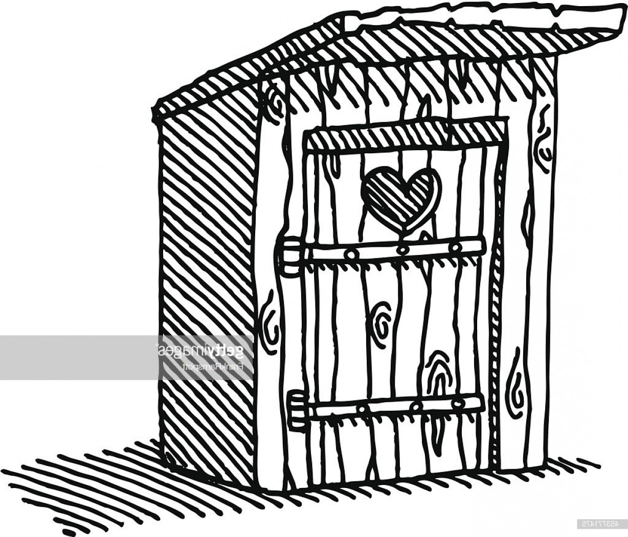 1228x1051 Wooden Outhouse Heart Drawing Vector Art Getty Images Soidergi - Heart Drawing Vector