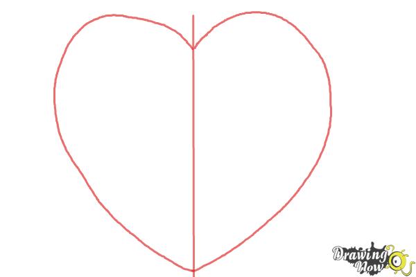 600x400 How To Draw A Heart Rose - Heart Drawings Step By Step