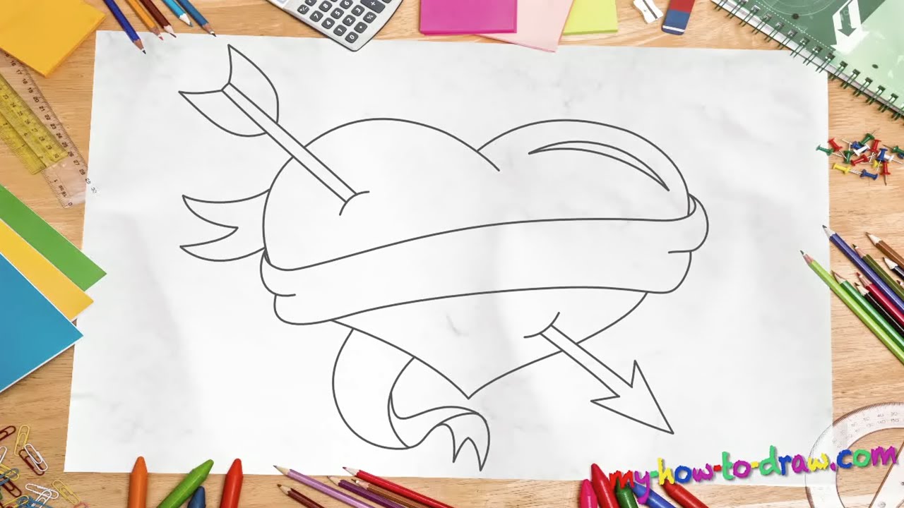 1280x720 How To Draw A Love Heart - Heart Drawings Step By Step