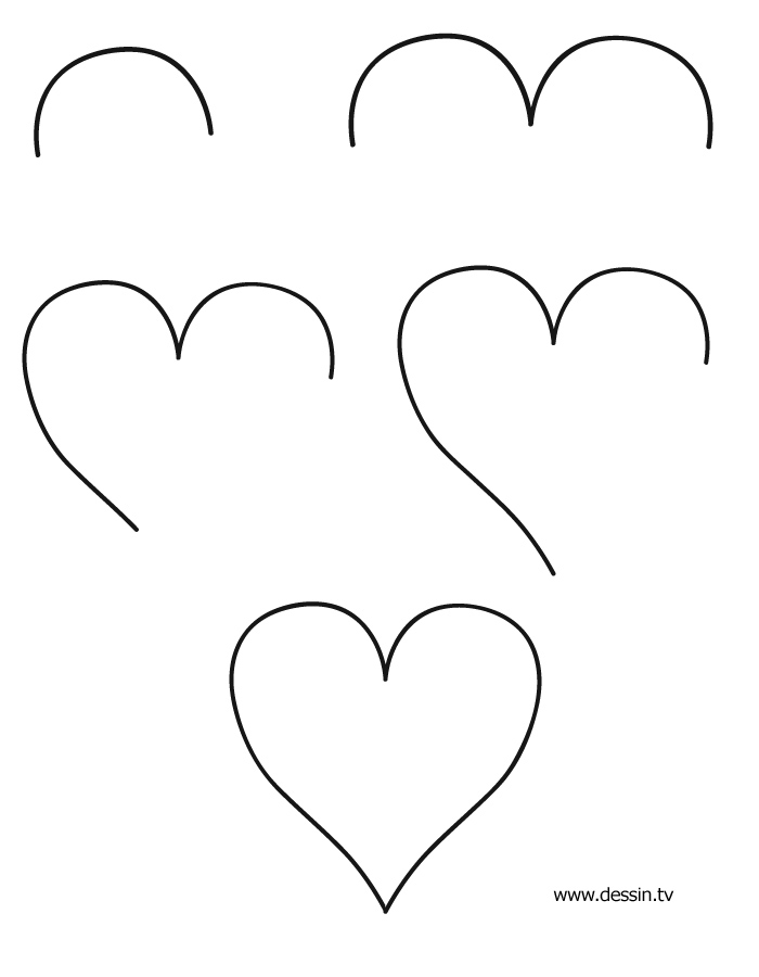 700x900 Drawing Heart - Heart Drawings Step By Step