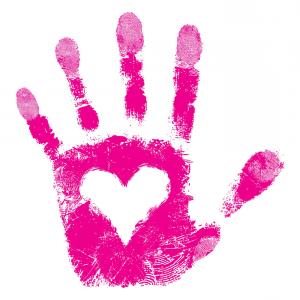 300x300 Baby Feet Hands Mom Hand Drawing Lazttweet - Heart In Hand Drawing