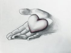 235x175 Hand Sketch Of Hands Holding A Heart My Style In Art - Heart In Hand Drawing
