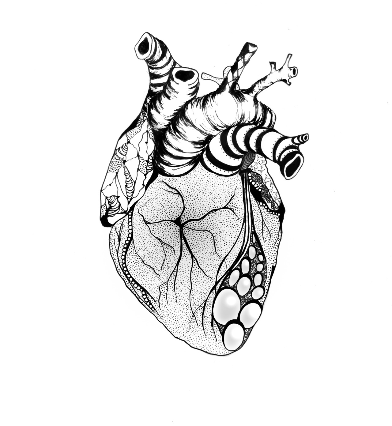 1280x1391 Heart Drawing - Heart Line Drawing