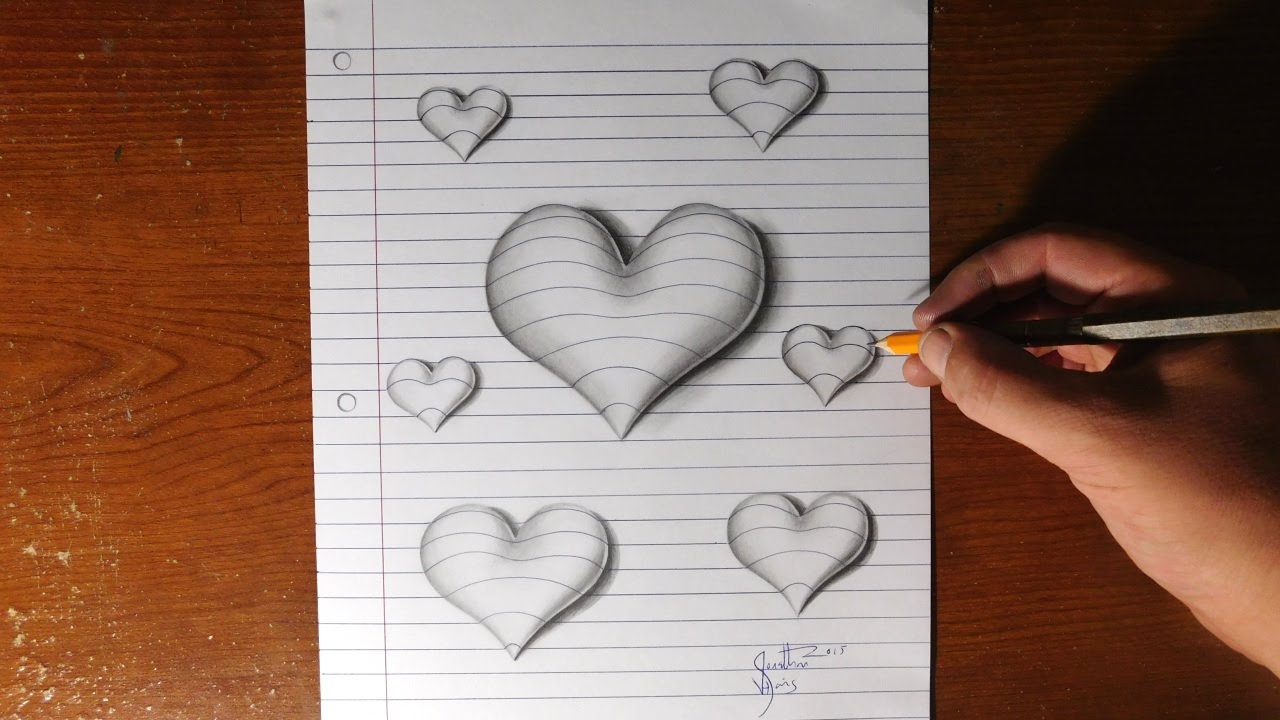 1280x720 How To Draw Hearts - Heart Line Drawing