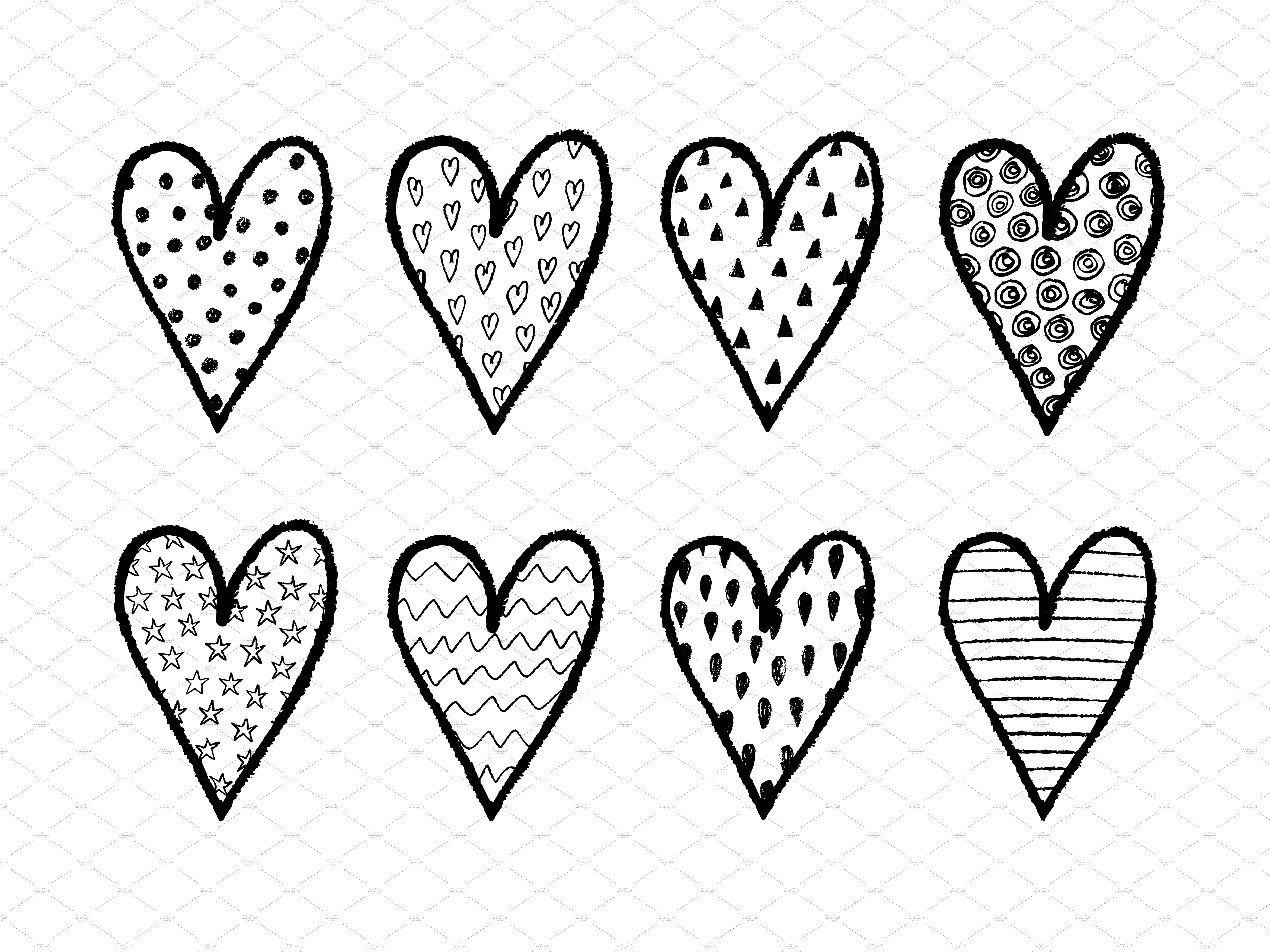 5000x3750 Drawn Heart Line - Heart Line Drawing Clip Art