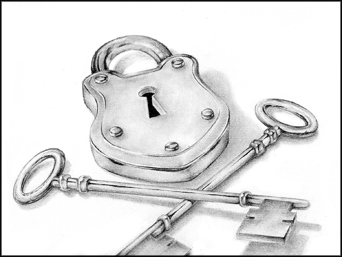 700x527 Key Drawing Padlock For Free Download - Heart Lock And Key Drawings
