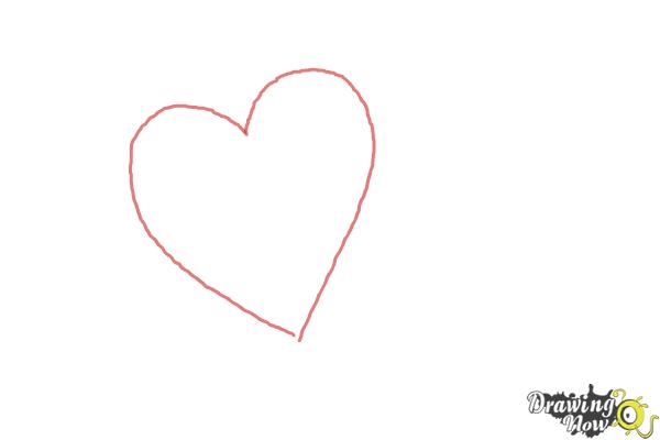 600x400 How To Draw A Fancy Heart - Heart Outline Drawing