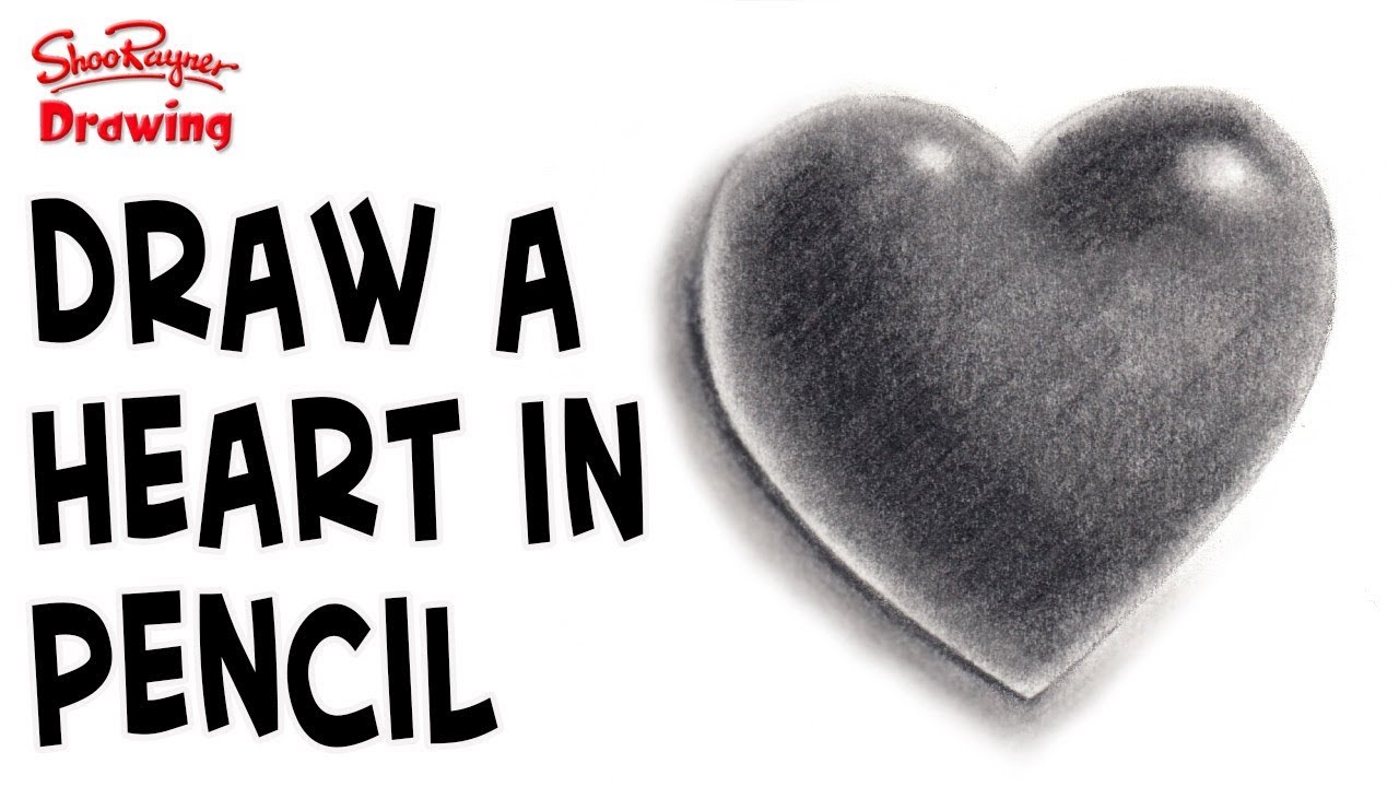 1280x720 How To Draw A Heart In Pencil - Heart Pencil Drawing