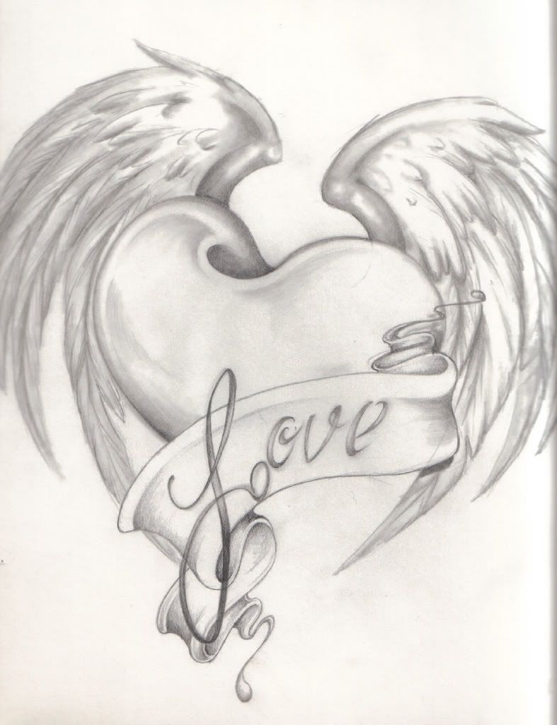 787x1024 Images For Gt Pencil Drawings Of Hearts And Flowers Drawings - Heart Pencil Drawing