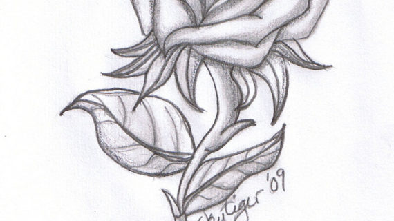 570x320 Pencil Drawing Love - Heart Pencil Drawing