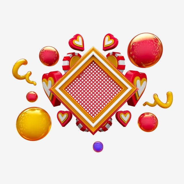 640x640 heart shaped diamond mesh decorative drawing, three - Heart Shaped Diamond Drawing