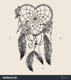 236x264 Best Dream Catcher Tattoo Small Images - Heart Shaped Dream Catcher Drawing