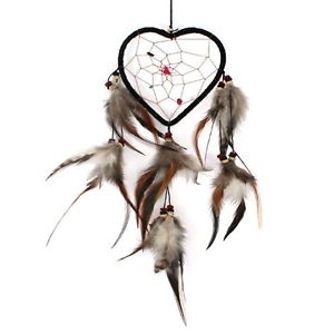 300x300 Large Heart Shaped Dream Catcher Feathers Colorful Beads Southwest - Heart Shaped Dream Catcher Drawing