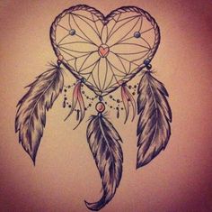 236x235 Best Heart Shaped Dreamcatcher Tattoo Images Dream Catcher - Heart Shaped Dream Catcher Drawing