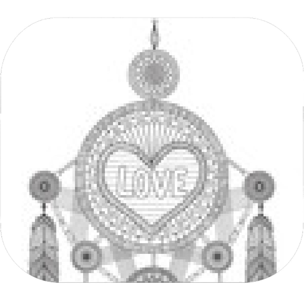 1200x1200 Designs Mein Mousepad Design Mousepad Selbst Designen - Heart Shaped Dream Catcher Drawing