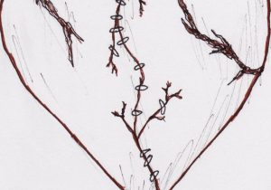 300x210 Beginner Heart Simple Sketches - Heart Simple Drawing