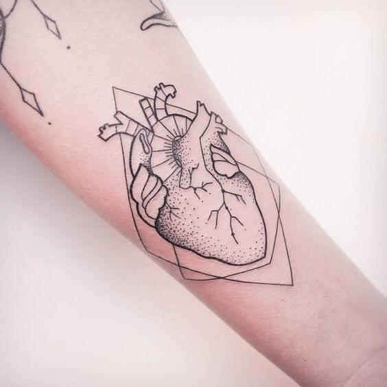 564x564 Heart Tattoos For Women - Heart Tattoo Drawing
