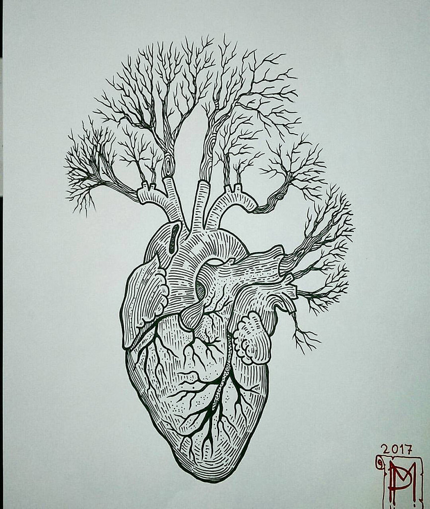 Heart Tree Drawing at Explore collection of Heart