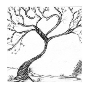 300x300 Heart Tree Drawing - Heart Tree Drawing