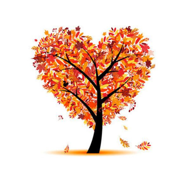 600x600 Modern Minimalist Heart Tree Home Family No Box Drawing Bedroom - Heart Tree Drawing