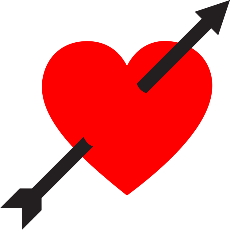 750x750 Computer Icons Heart Arrow Drawing Diagram Cc0 - Heart With Arrow Drawing
