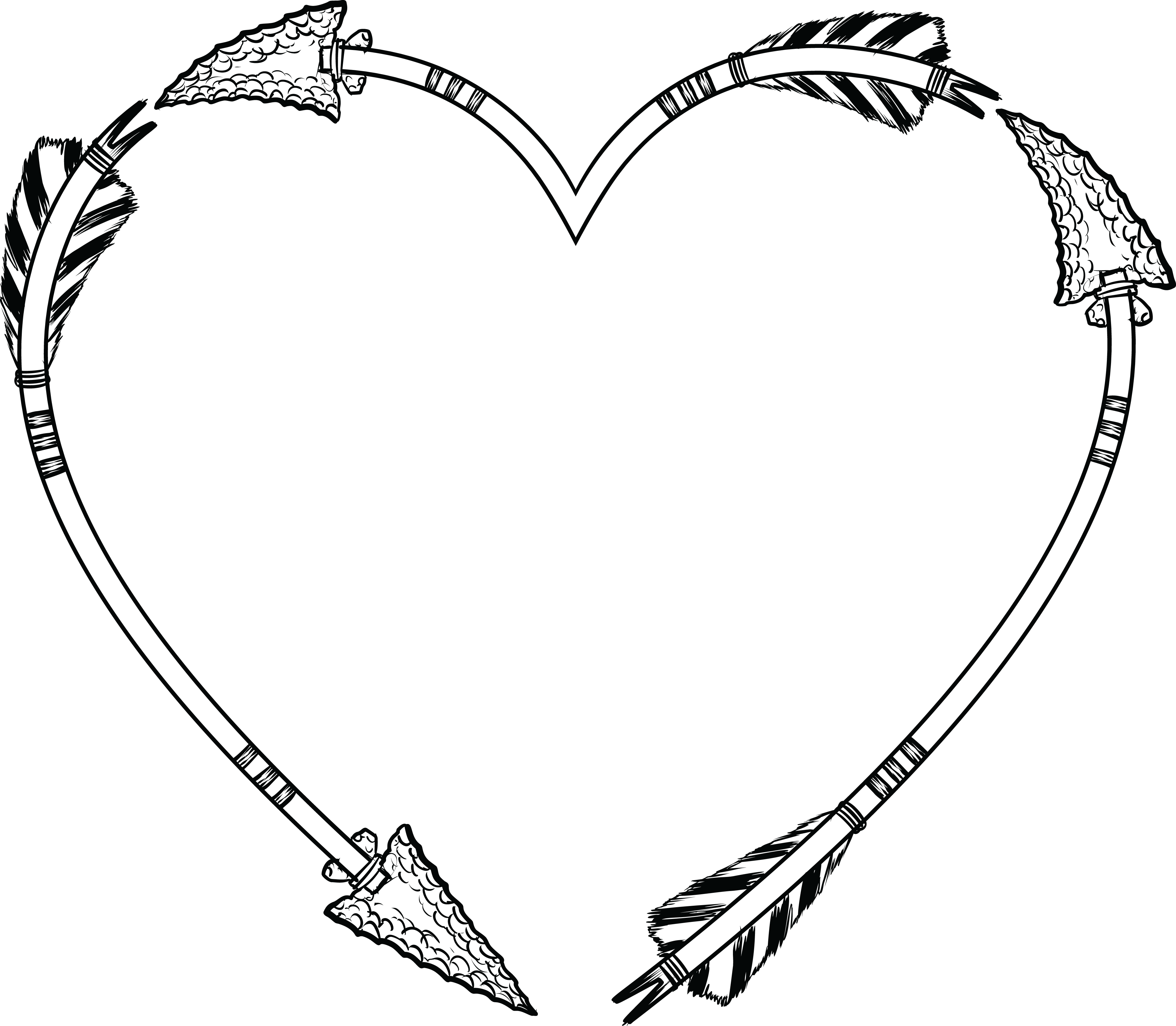 Heart With Arrow Drawing at Explore collection of