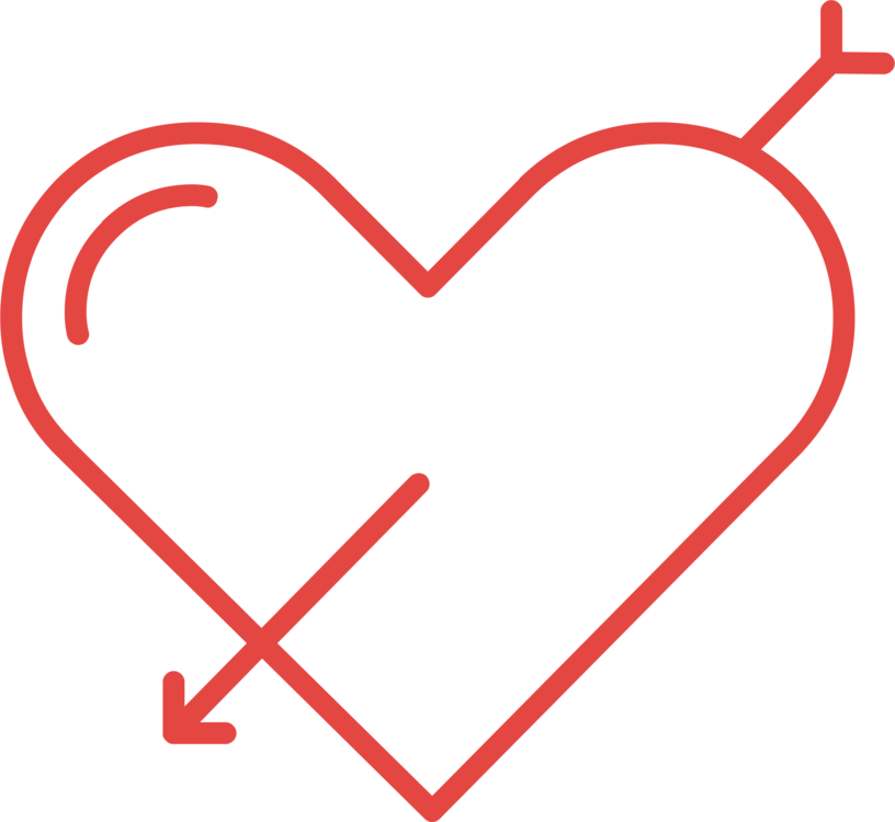 816x750 Drawing Coloring Book Heart Arrow Black And White Cc0 - Heart With Arrow Drawing