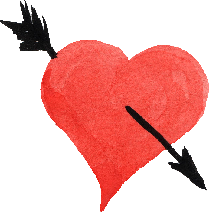 691x701 Heart And Arrow Transparent Png Clipart Free Download - Heart With Arrow Drawing