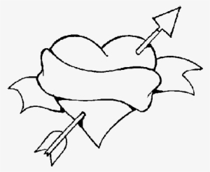 300x246 Heart Drawing Png, Transparent Heart Drawing Png Image Free - Heart With Arrow Drawing