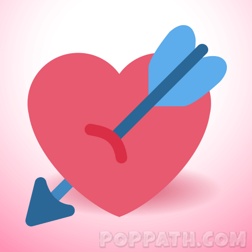 512x512 How To Draw A Heart Arrow Emoji Pop Path - Heart With Arrow Drawing