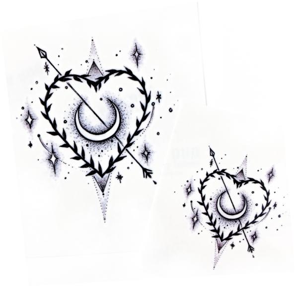600x600 Arrow Drawing Free Download - Heart With Arrow Drawing