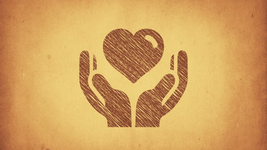 Heart With Hands Drawing