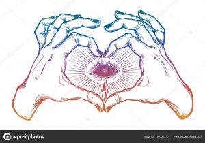 300x210 How To Draw Two Hands Making A Heart Step - Heart With Hands Drawing