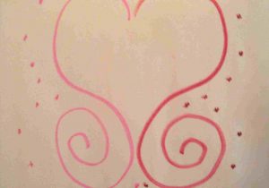 300x210 Drawing Heart Hand Drawing Illustration Stock Vector Royalty Free - Heart With Hands Drawing