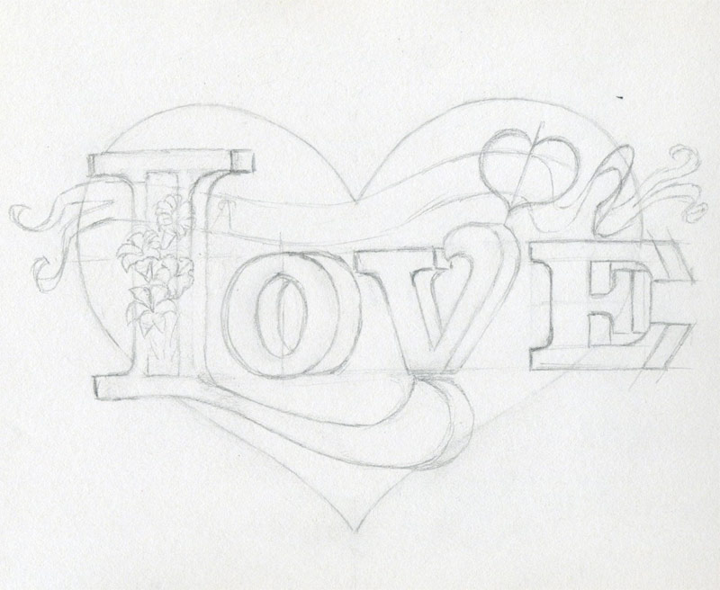 800x656 Learn To Draw A Heart Very Inspiring - Heart With Ribbon Drawing