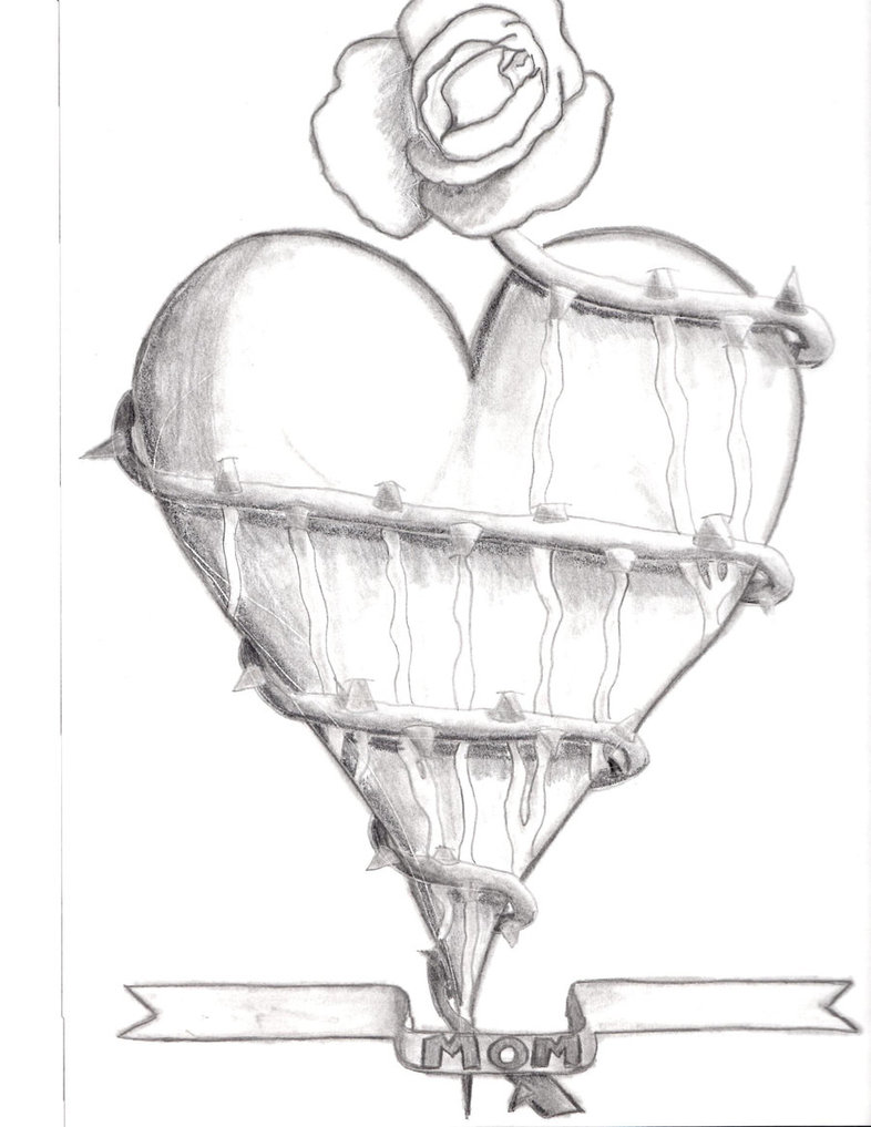 786x1017 Heart Rose Printable Coloring Printable Coloring - Heart With Roses Drawing