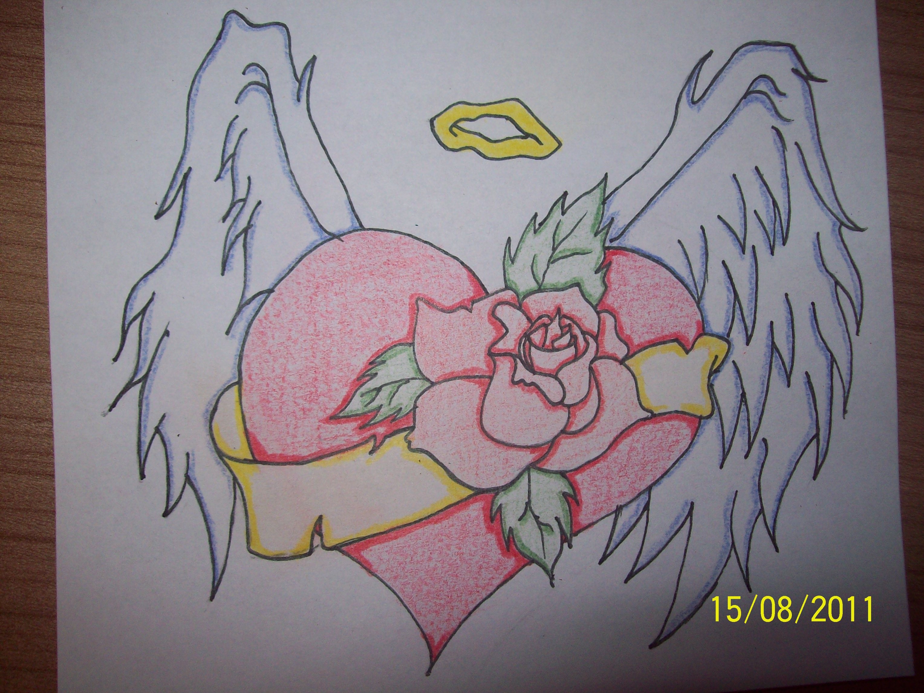 3056x2292 Huge Collection Of 'heart And Roses Drawing' Download More Than - Heart With Roses Drawing