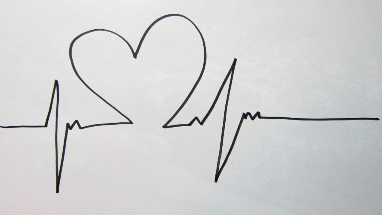 1280x720 how to draw a heartbeat - Heartbeat Drawing