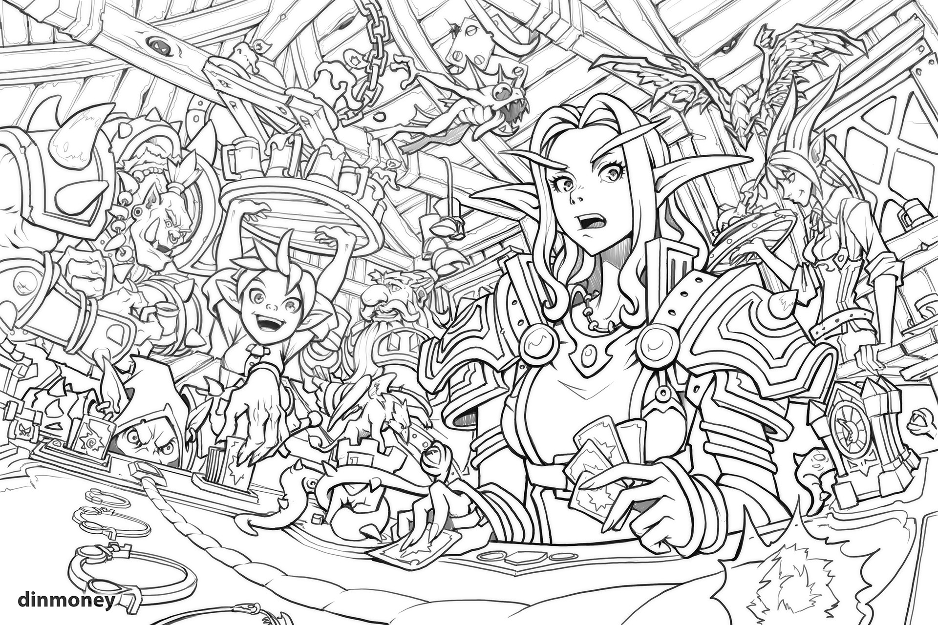 1920x1280 Artstation - Hearthstone Drawing